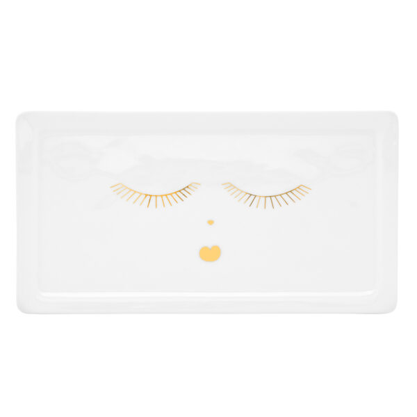 Plateau rectangulaire en porcelaine Goldy - Räder