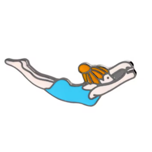 Pin's Plongeuse en maillot de bain